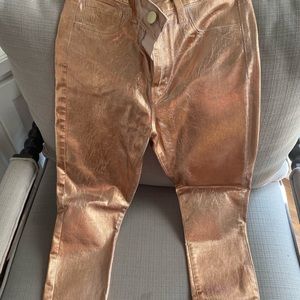 W TAGS L’agence pink metallic pants size 27